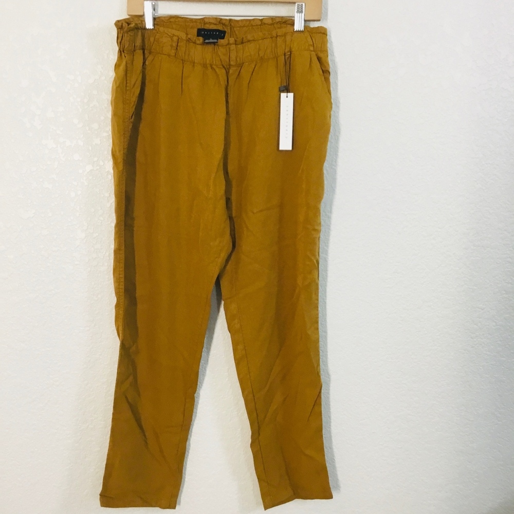 Sanctuary clothing paperbag tencel pant sz L NWT